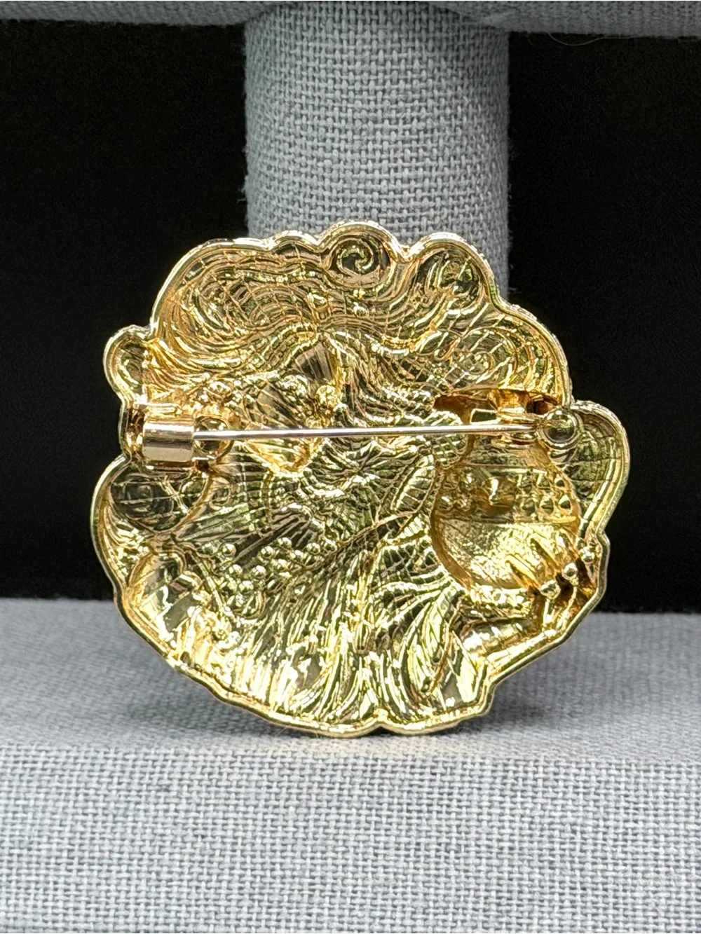 Aquarius Rhinestone & Enamel Brooch